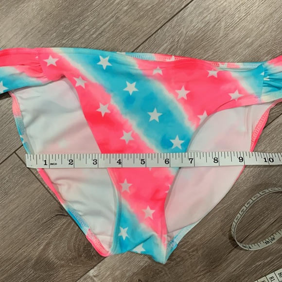 Pink Victoria’s Secret Stars & Stripes Bikini Bottom Small - Picture 5 of 8